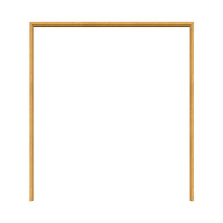 วงกบประตูไม้กาเปอร์บานคู่ VK SL0724 180x200 ซม. สีธรรมชาติ_1