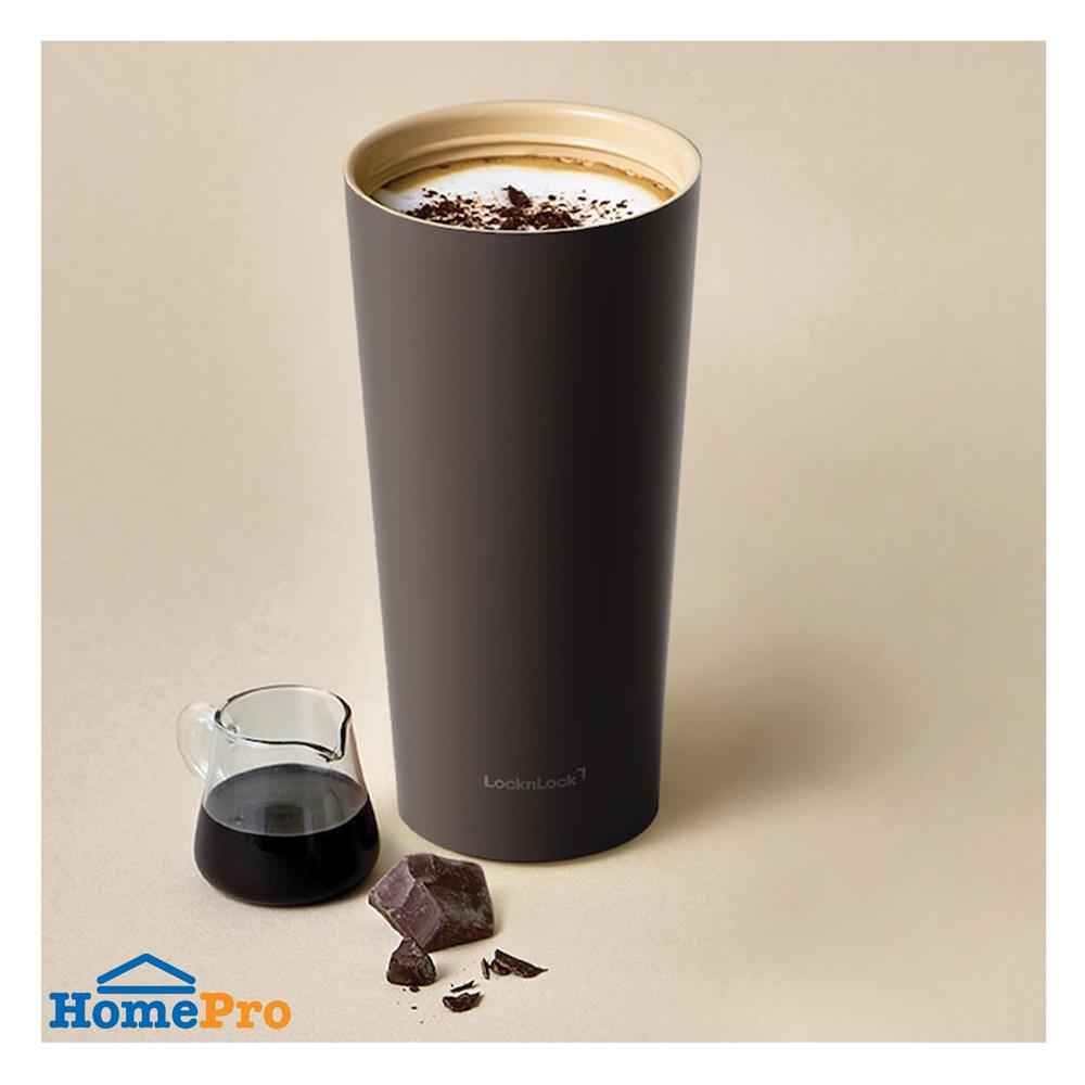 กระติกสุญญากาศ LOCKNLOCK ENERGETIC 550 มล. สีน้ำตาล