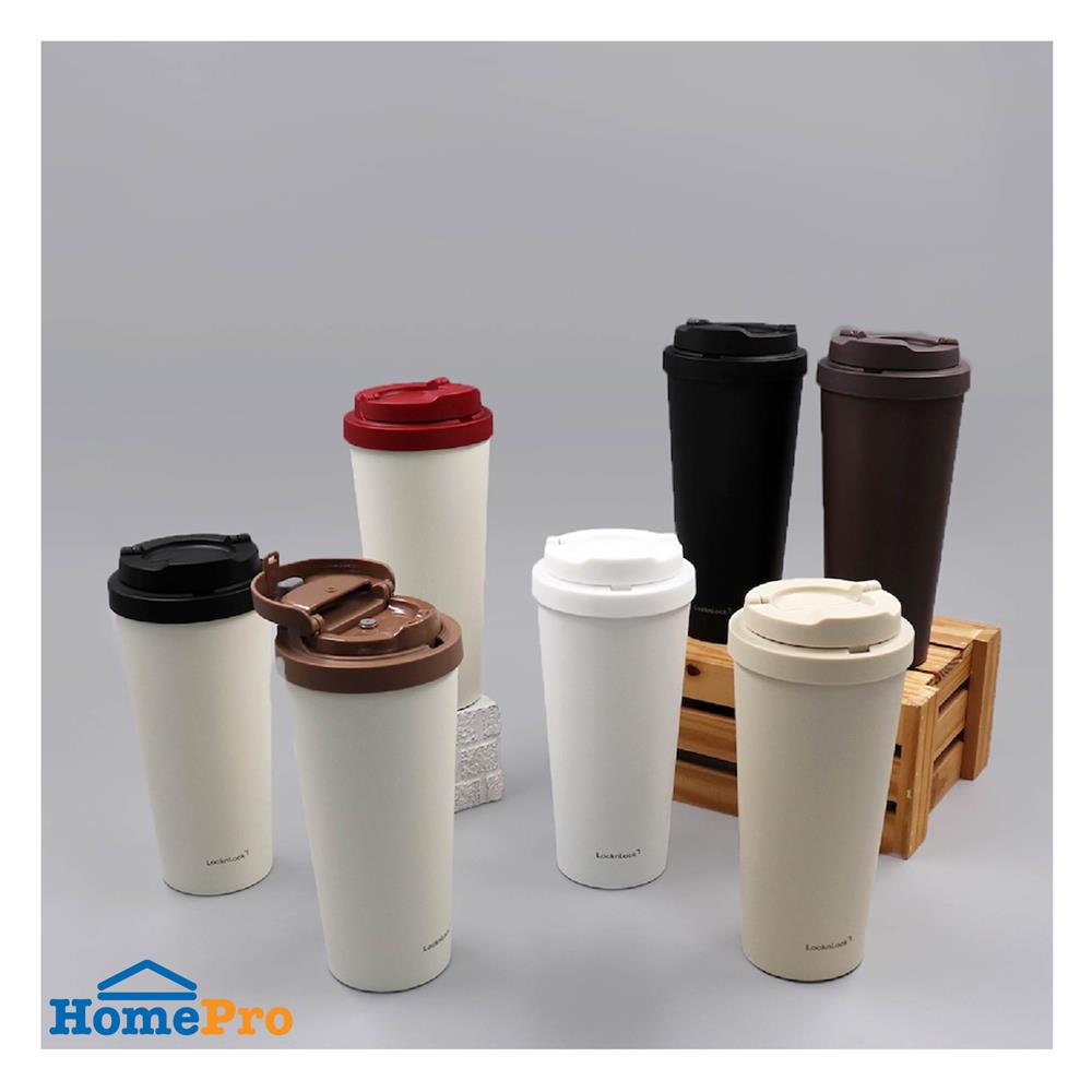 กระติกสุญญากาศ LOCKNLOCK ENERGETIC 550 มล. สีน้ำตาล