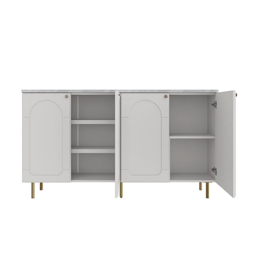 ตู้เตี้ย SB FURNITURE CIELA 19242370 160 ซม. สีเทาอ่อน