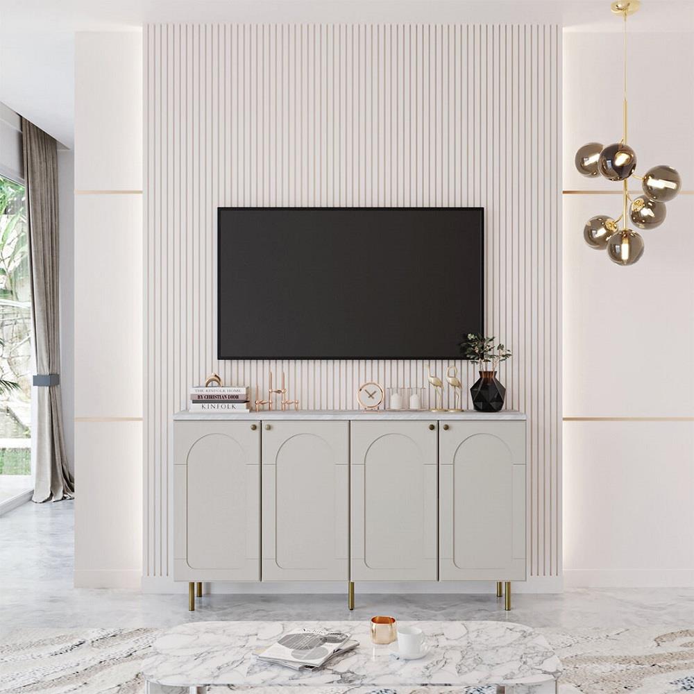 ตู้เตี้ย SB FURNITURE CIELA 19242370 160 ซม. สีเทาอ่อน