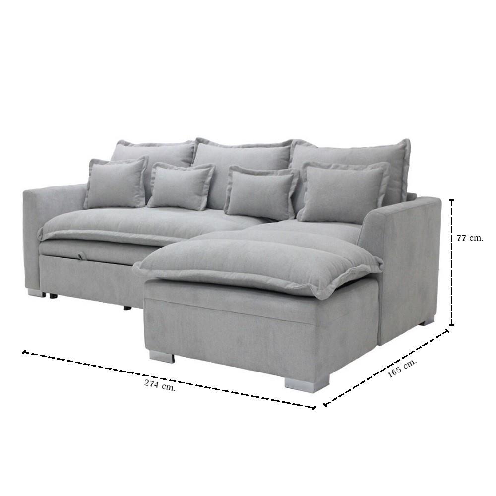 โซฟาเข้ามุมขวา SB FURNITURE TALIA PLUS 19236411 สีเทา