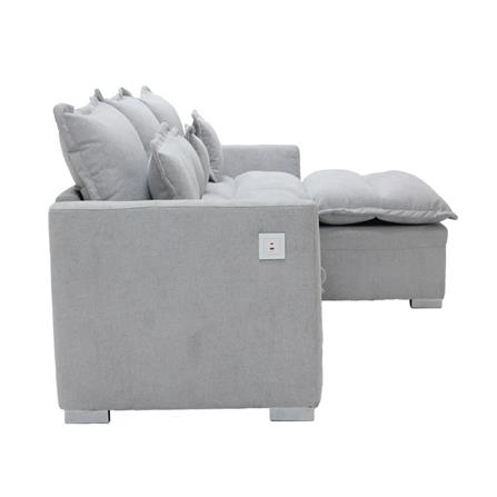 โซฟาเข้ามุมขวา SB FURNITURE TALIA PLUS 19236411 สีเทา_4