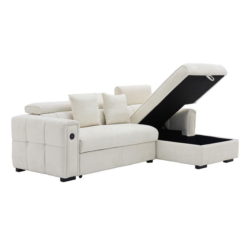 โซฟาเข้ามุมขวา SB FURNITURE CARNELL 19243066 สีขาว