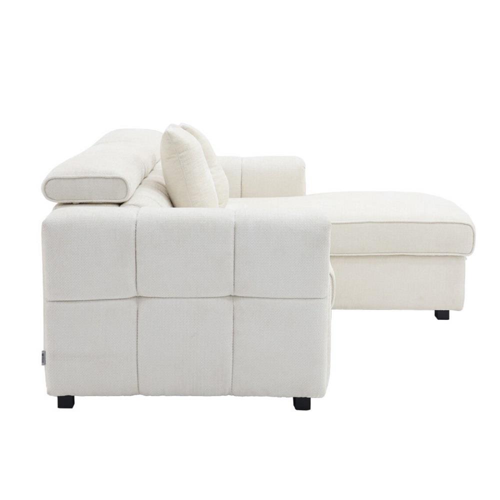 โซฟาเข้ามุมขวา SB FURNITURE CARNELL 19243066 สีขาว