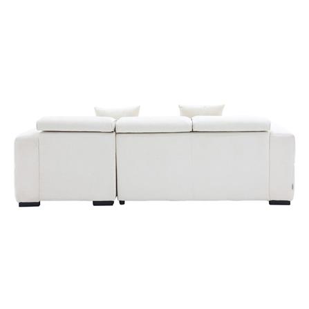 โซฟาเข้ามุมขวา SB FURNITURE CARNELL 19243066 สีขาว_6