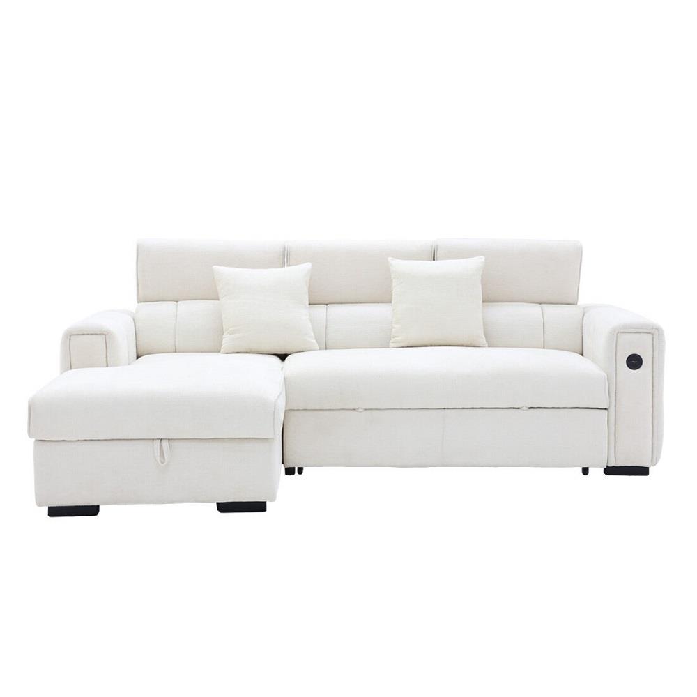 โซฟาเข้ามุมซ้าย SB FURNITURE CARNELL 19243065 สีขาว