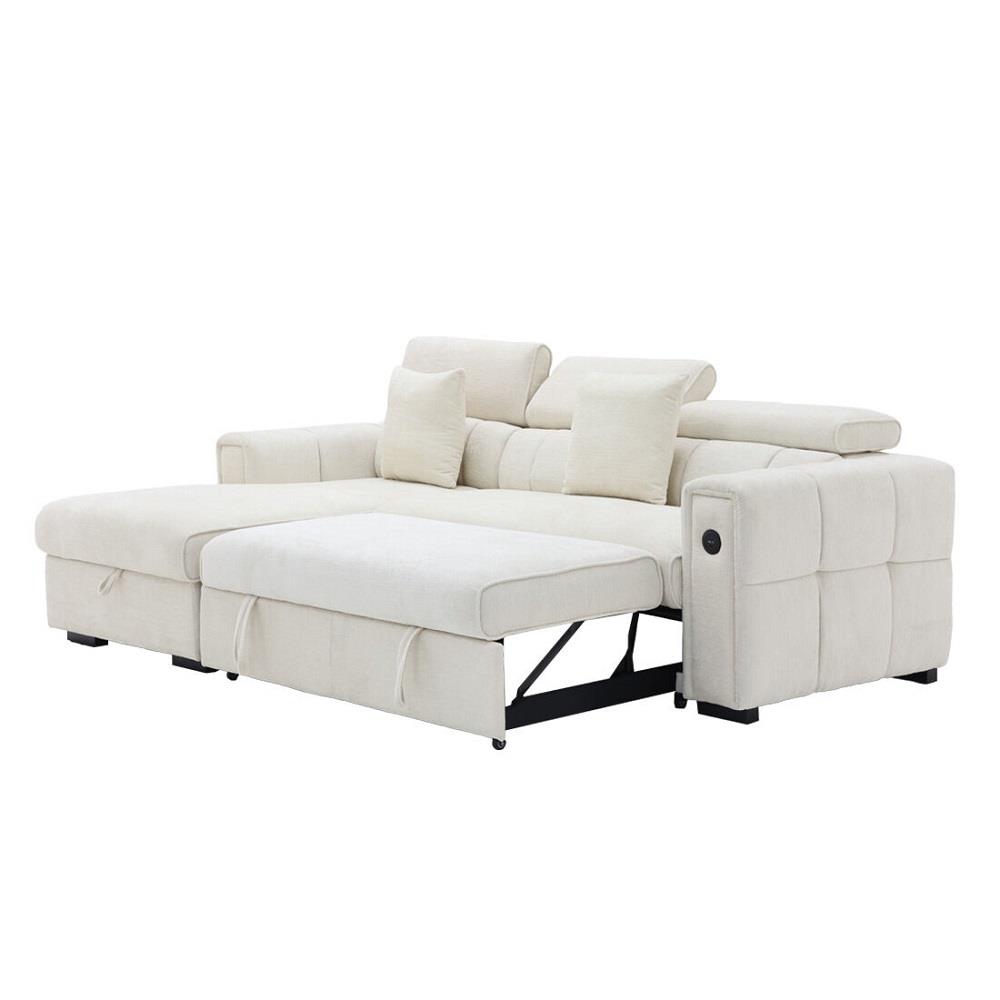 โซฟาเข้ามุมซ้าย SB FURNITURE CARNELL 19243065 สีขาว