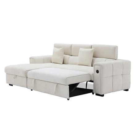 โซฟาเข้ามุมซ้าย SB FURNITURE CARNELL 19243065 สีขาว_4