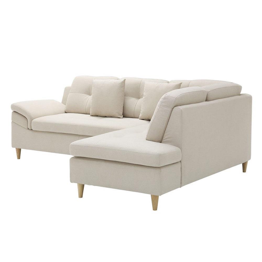 โซฟาเข้ามุมขวา KONCEPT TULIO PLUS 19226581 สีครีม