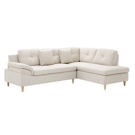 โซฟาเข้ามุมขวา KONCEPT TULIO PLUS 19226581 สีครีม_1