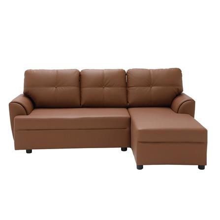 โซฟาเข้ามุมขวา KONCEPT RIOWA 19229207 สีน้ำตาลอ่อน_0