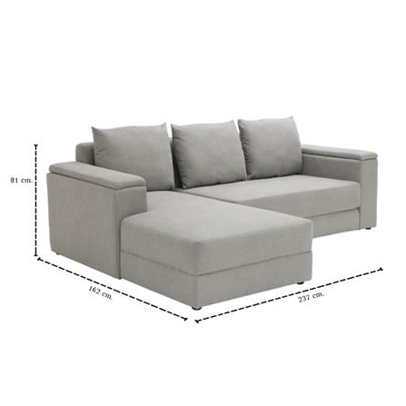 โซฟาเข้ามุมซ้าย KONCEPT RAPHAT 19236239 สีเทา_6