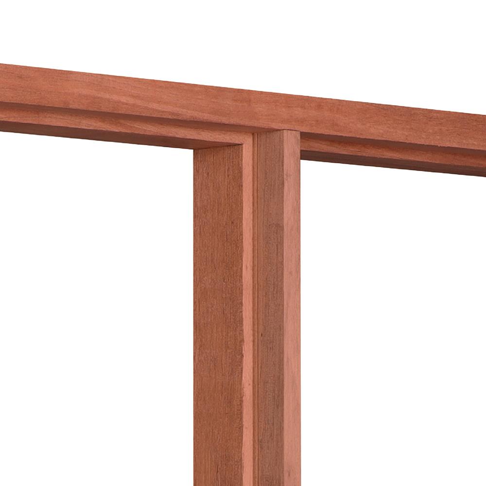 วงกบหน้าต่างไม้เบญจพรรณ 2 ช่อง VK 120x100 ซม. สีธรรมชาติ