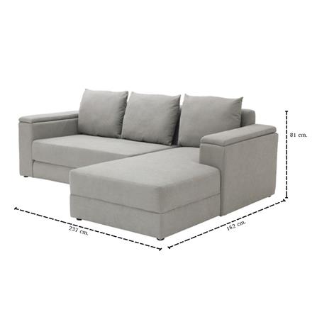 โซฟาเข้ามุมขวา KONCEPT RAPHAT 19236240 สีเทา_6