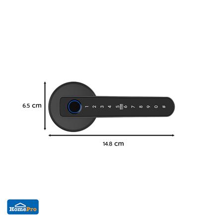 กลอนดิจิตอล AZLE FL-22 สีดำ_7