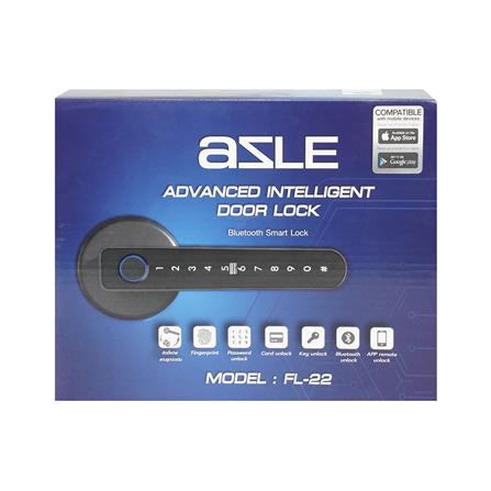 กลอนดิจิตอล AZLE FL-22 สีดำ_5