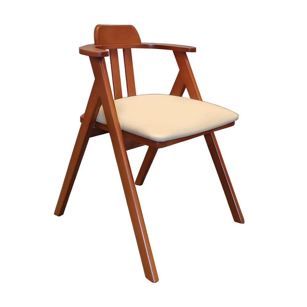 เก้าอี้ทานข้าว FURDINI HAVEN สีน้ำตาลเข้ม/ครีม