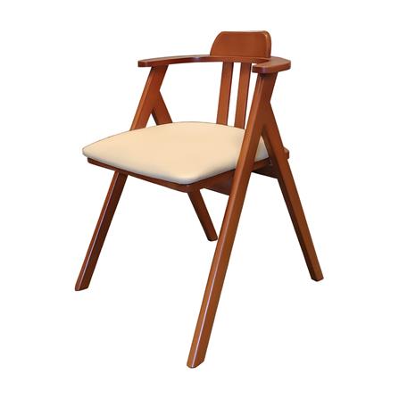เก้าอี้ทานข้าว FURDINI HAVEN สีน้ำตาลเข้ม/ครีม_0