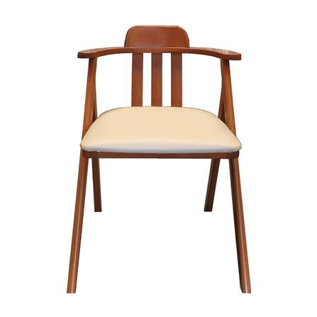 เก้าอี้ทานข้าว FURDINI HAVEN สีน้ำตาลเข้ม/ครีม_1