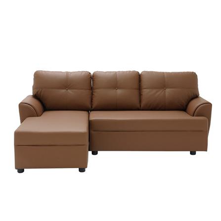 โซฟาเข้ามุมซ้าย KONCEPT RIOWA 19229208 สีน้ำตาลอ่อน_0