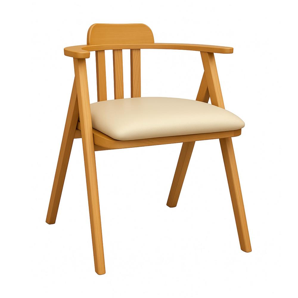 เก้าอี้ทานข้าว FURDINI HAVEN สีเนเชอรัล/ครีม