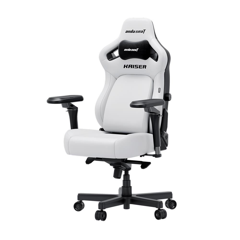 เก้าอี้เกมมิ่ง ANDA SEAT KAISER 4 6D L PVC สีขาว