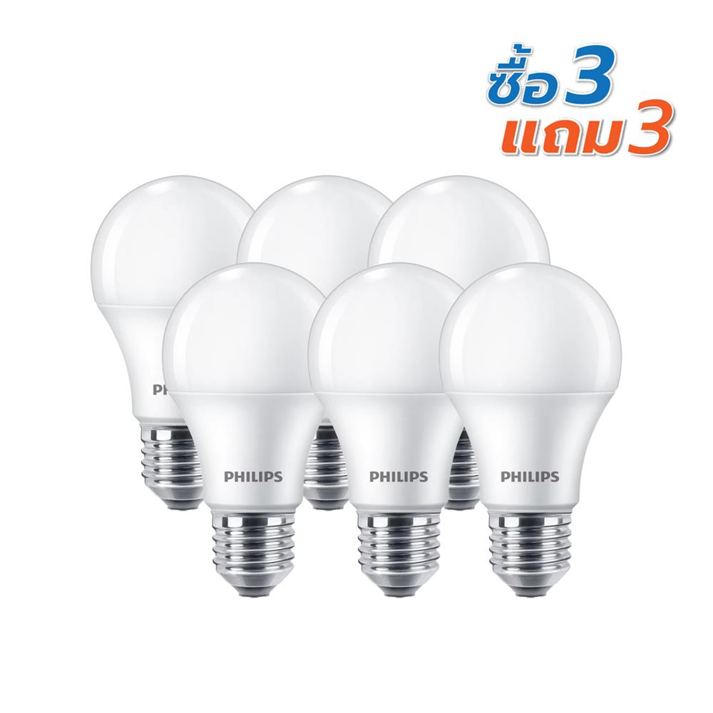 หลอด LED PHILIPS ESSENTIAL 9 วัตต์ DAYLIGHT E27 (แพ็ก 6 ชิ้น )