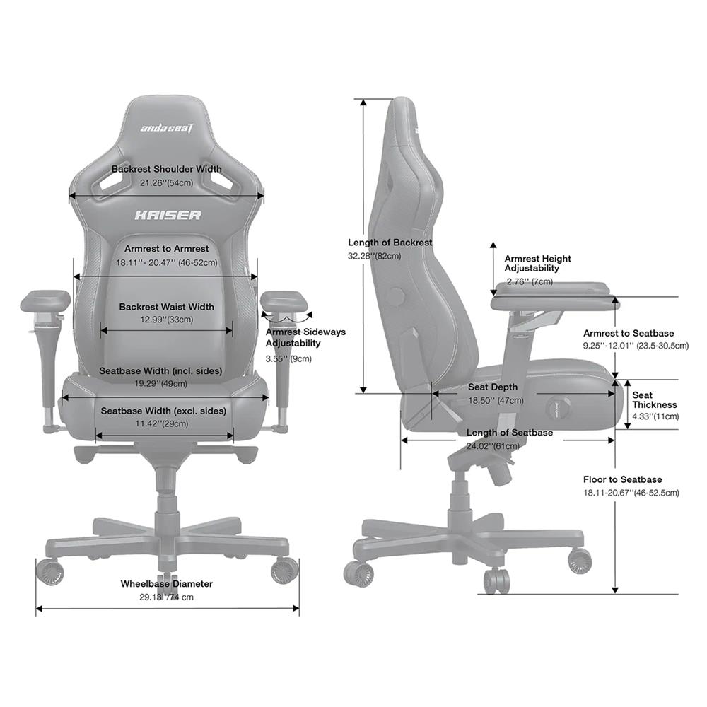 เก้าอี้เกมมิ่ง ANDA SEAT KAISER 4 6D L PVC สีชมพู