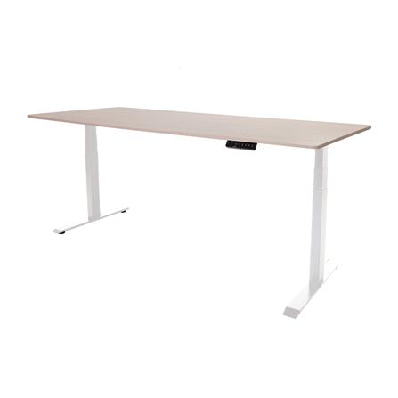 โต๊ะปรับระดับไฟฟ้า BEWELL TOP7-21 150 ซม. สีโอ๊ค/ขาว_0
