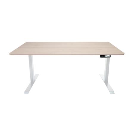 โต๊ะปรับระดับไฟฟ้า BEWELL TOP7-21 150 ซม. สีโอ๊ค/ขาว_1