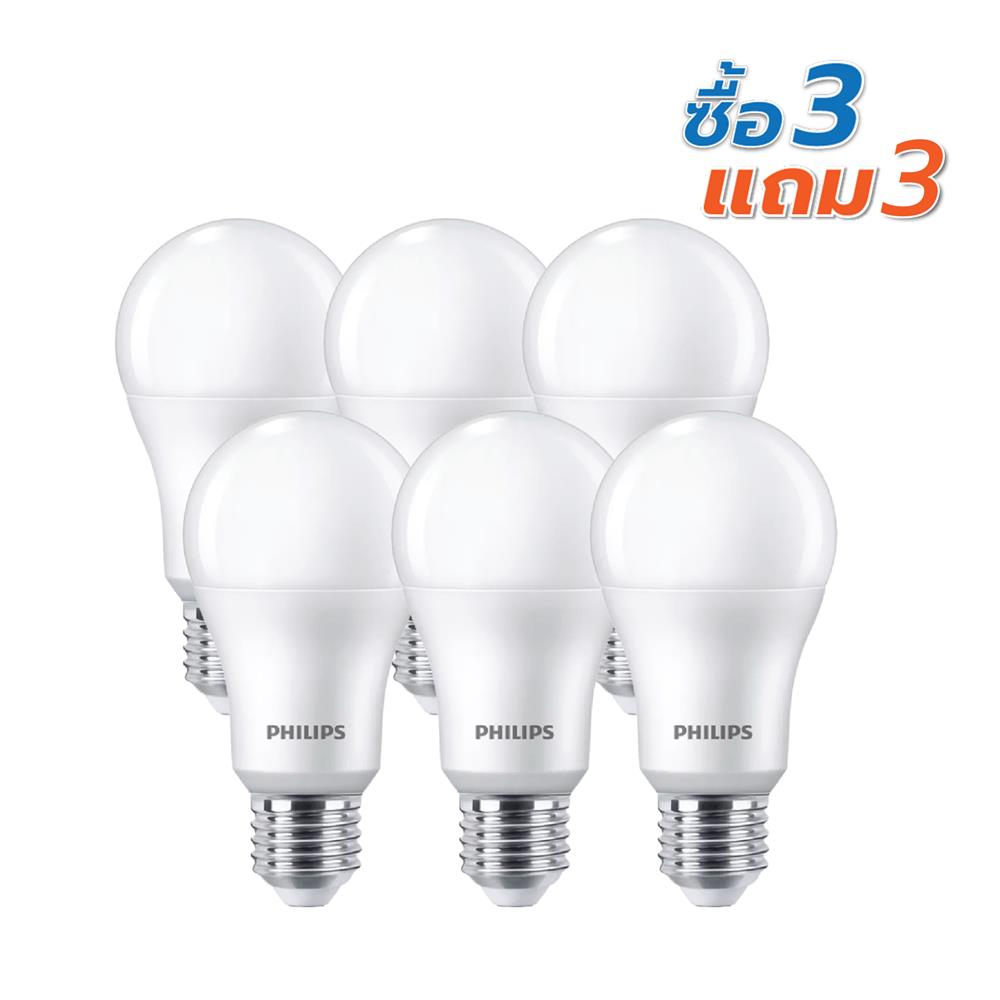 หลอด LED PHILIPS ESSENTIAL 13 วัตต์ DAYLIGHT E27 (แพ็ก 6 ชิ้น)