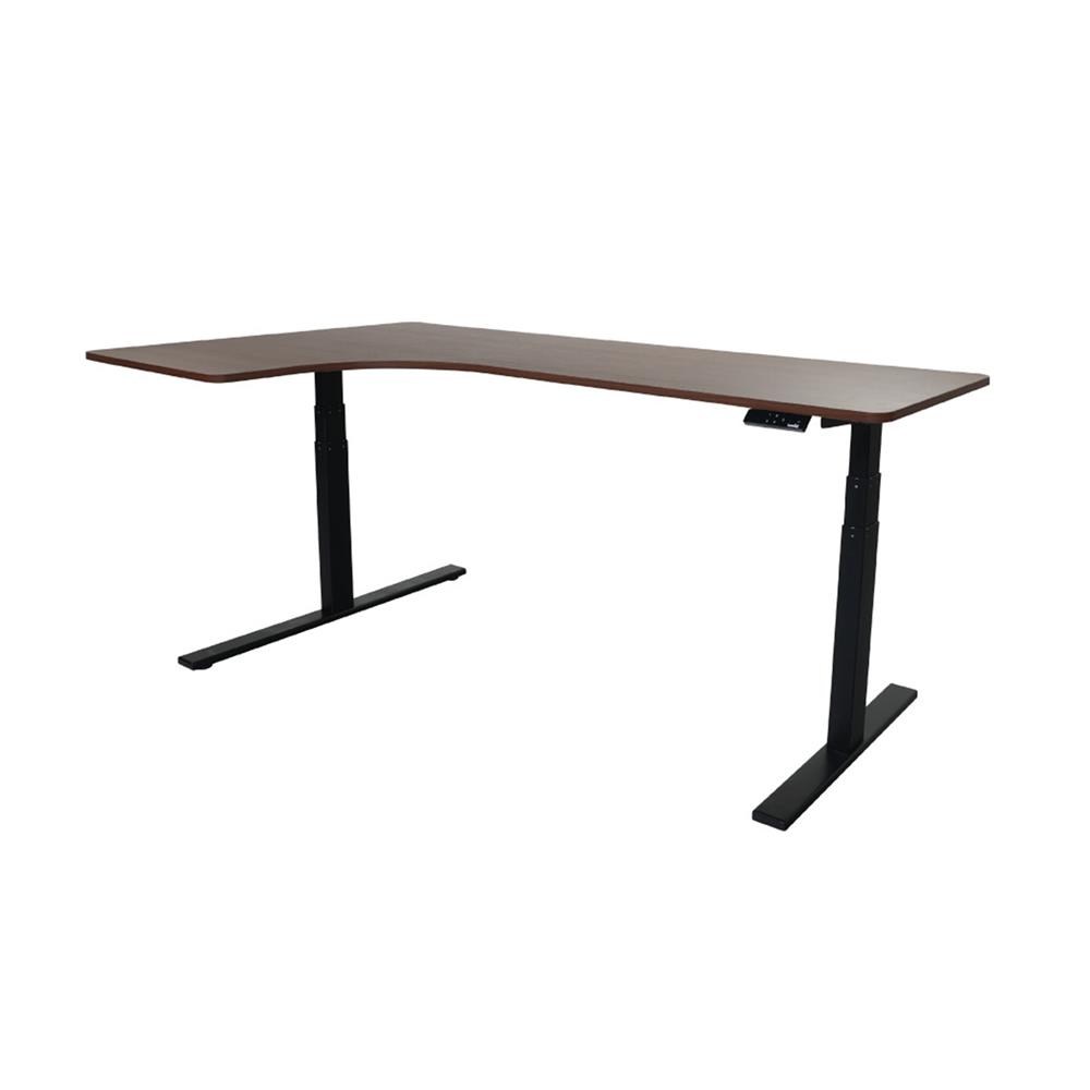 โต๊ะปรับระดับไฟฟ้า BEWELL TBS2-TOP9 160 ซม. สีไม้วอลนัท/ดำ