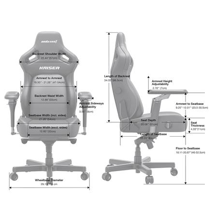 เก้าอี้เกมมิ่ง ANDA SEAT KAISER 4 6D XL PVC สีม่วง_4