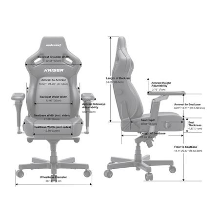 เก้าอี้เกมมิ่ง ANDASEAT KAISER 4 6D XL LINEN สีดำ_4