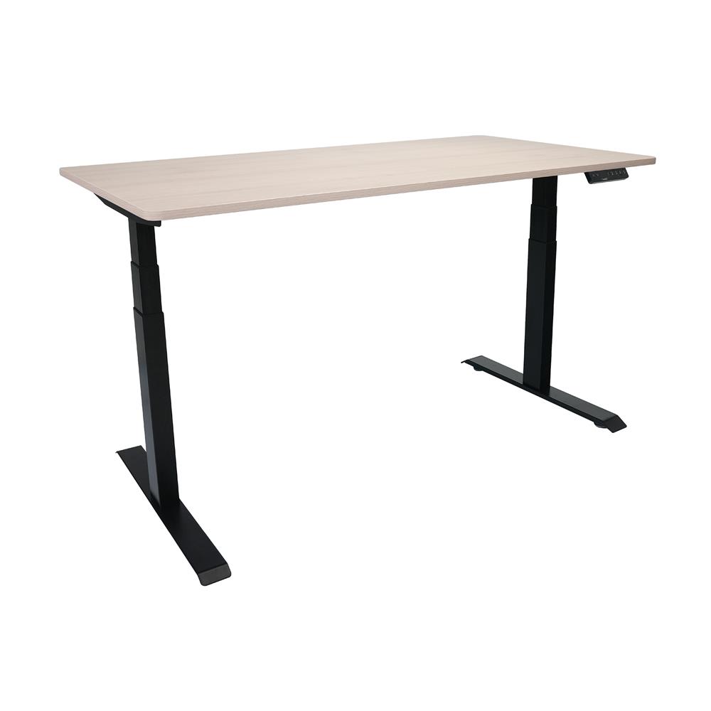 โต๊ะปรับระดับไฟฟ้า BEWELL TOP7-9 140 ซม. สีไม้โอ๊ค/ดำ