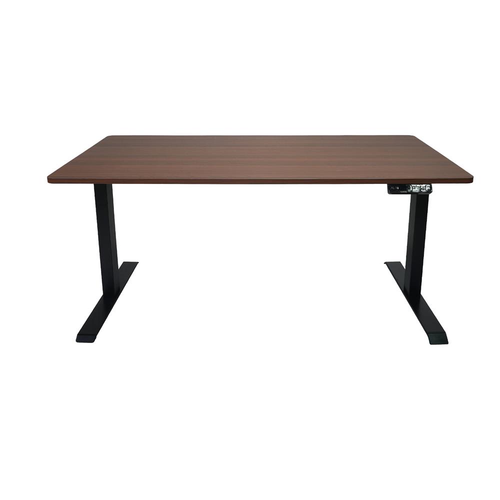 โต๊ะปรับระดับไฟฟ้า BEWELL TOP7-18 150 ซม. สีไม้วอลนัท/ดำ