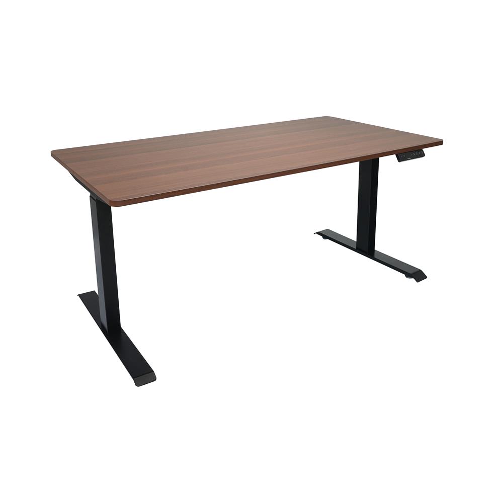 โต๊ะปรับระดับไฟฟ้า BEWELL TOP7-18 150 ซม. สีไม้วอลนัท/ดำ