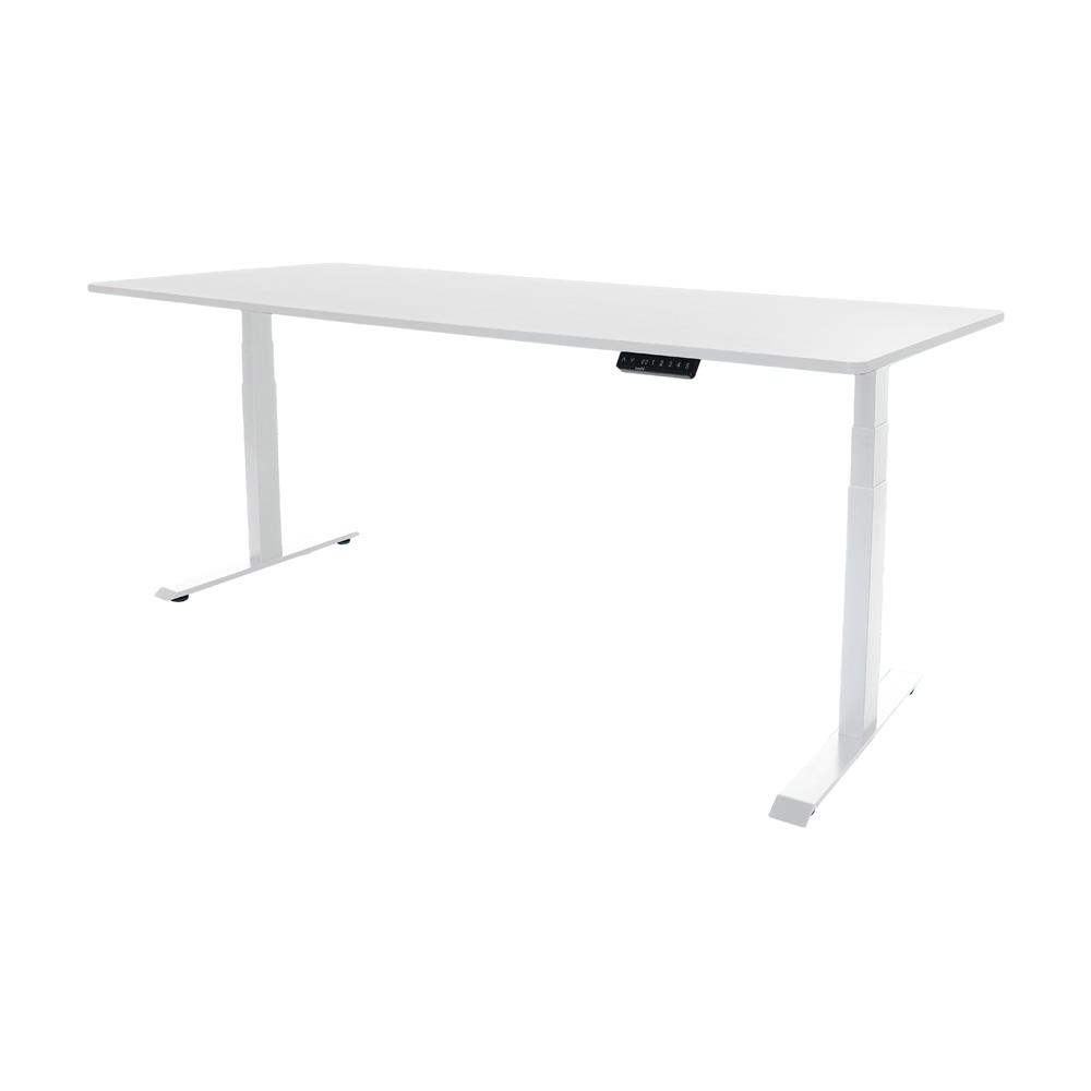โต๊ะปรับระดับไฟฟ้า BEWELL TOP7-16 140 ซม. สีขาว