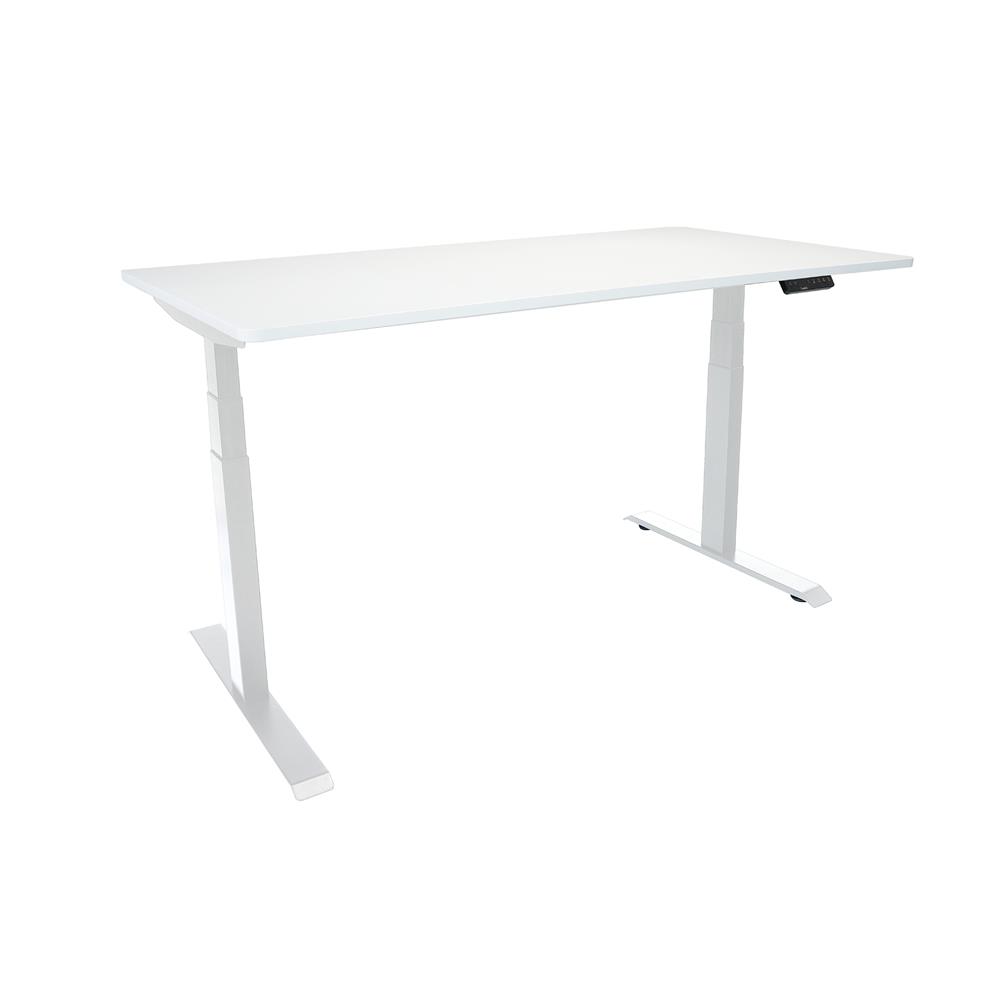 โต๊ะปรับระดับไฟฟ้า BEWELL TOP7-16 140 ซม. สีขาว