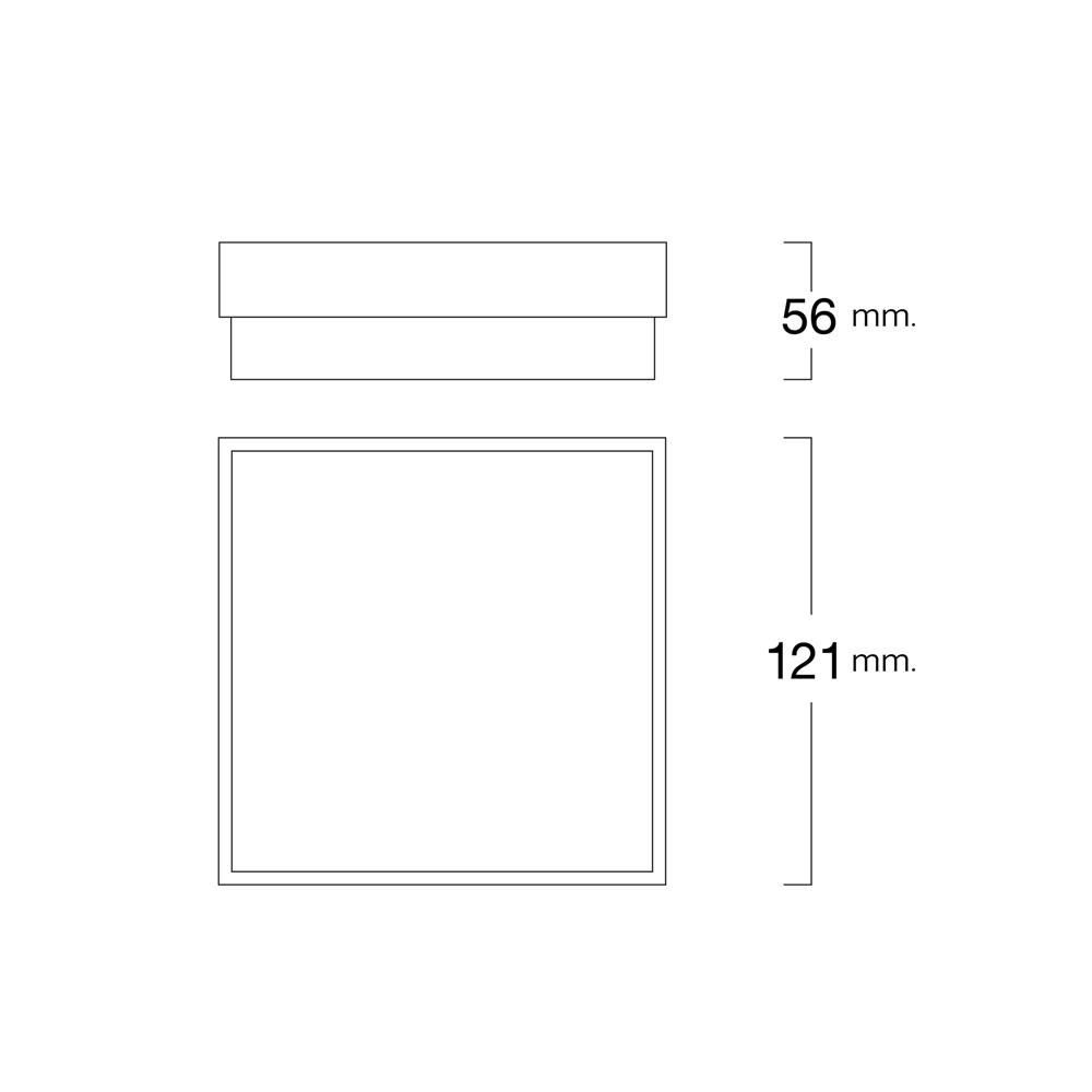ดาวน์ไลท์ LED LUMAX 03-A0760 15 นิ้ว ทรงเหลี่ยม สีขาว