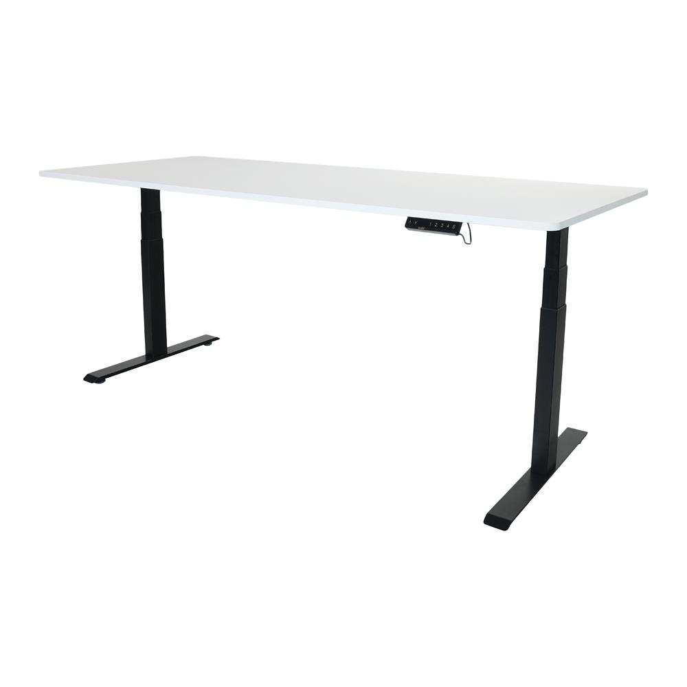 โต๊ะปรับระดับไฟฟ้า BEWELL TOP7-20 150 ซม. สีขาว/ดำ