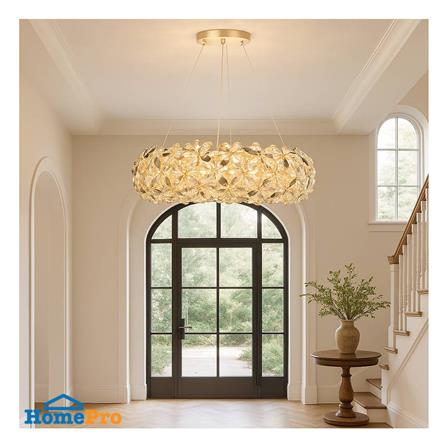 ไฟช่อ L&E 01-03173 สีทอง/ใส 8 หัว_1