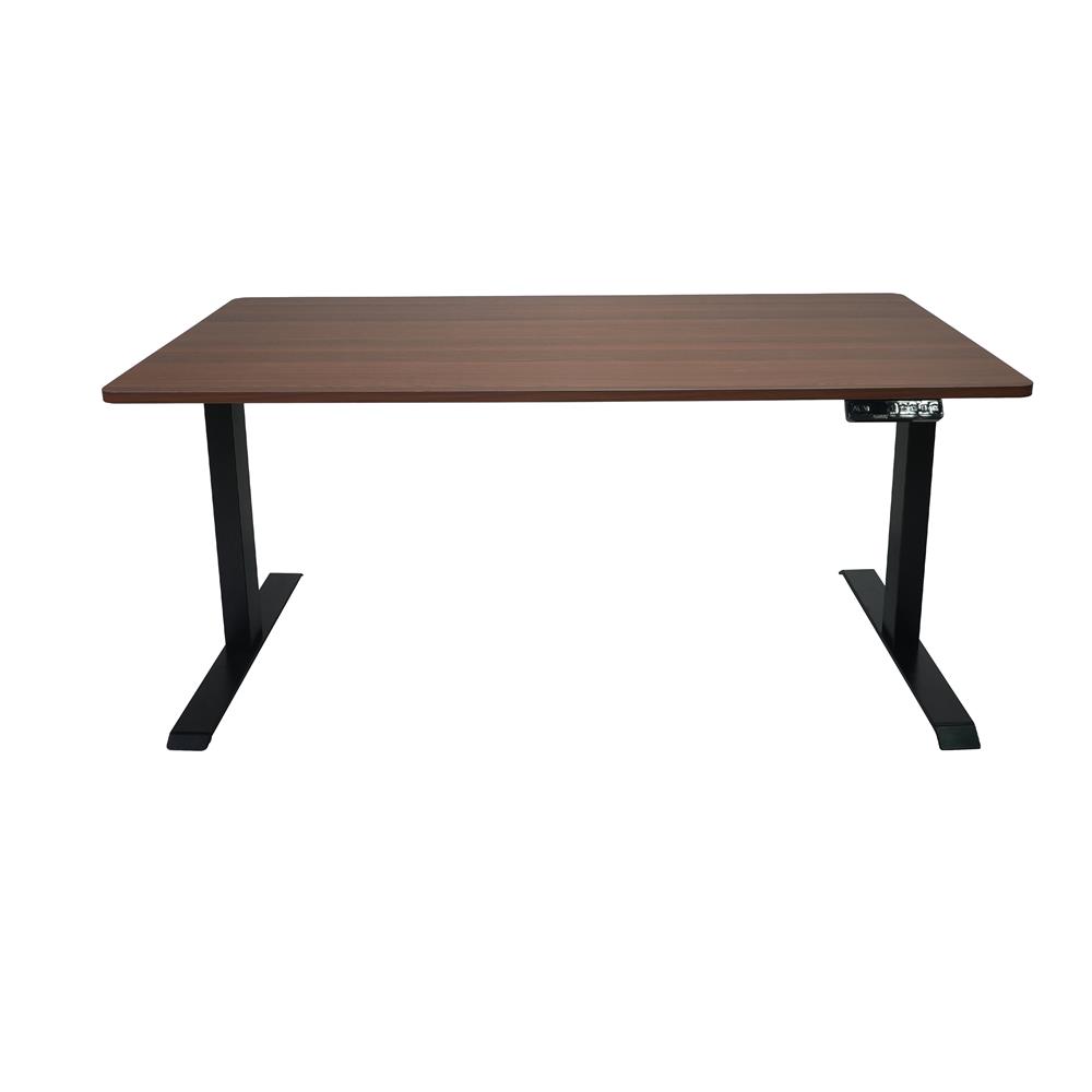 โต๊ะปรับระดับไฟฟ้า BEWELL TOP7-10 140 ซม. สีไม้วอลนัท/ดำ