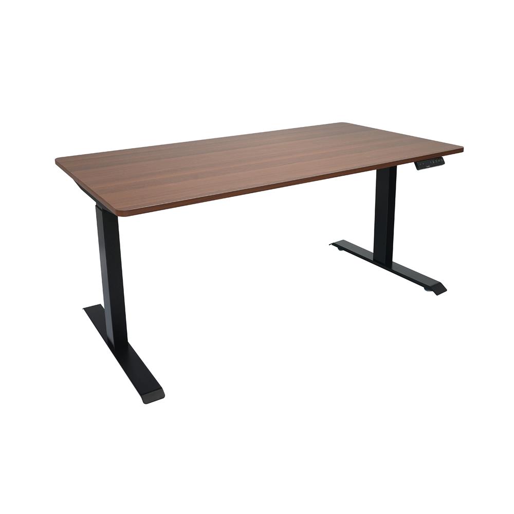 โต๊ะปรับระดับไฟฟ้า BEWELL TOP7-10 140 ซม. สีไม้วอลนัท/ดำ