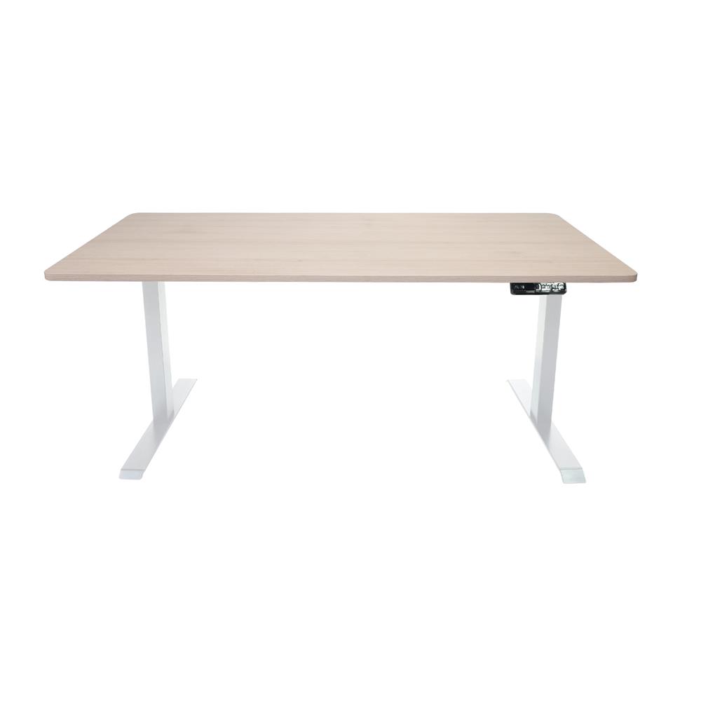 โต๊ะปรับระดับไฟฟ้า BEWELL TOP7-13 140 ซม. สีไม้โอ๊ค/ขาว