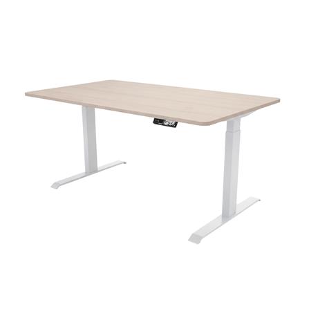 โต๊ะปรับระดับไฟฟ้า BEWELL TOP7-13 140 ซม. สีไม้โอ๊ค/ขาว_0