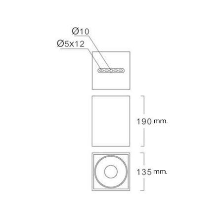 ดาวน์ไลท์ LUMAX 25-01929 5 นิ้ว สีดำ ทรงเหลี่ยม_7