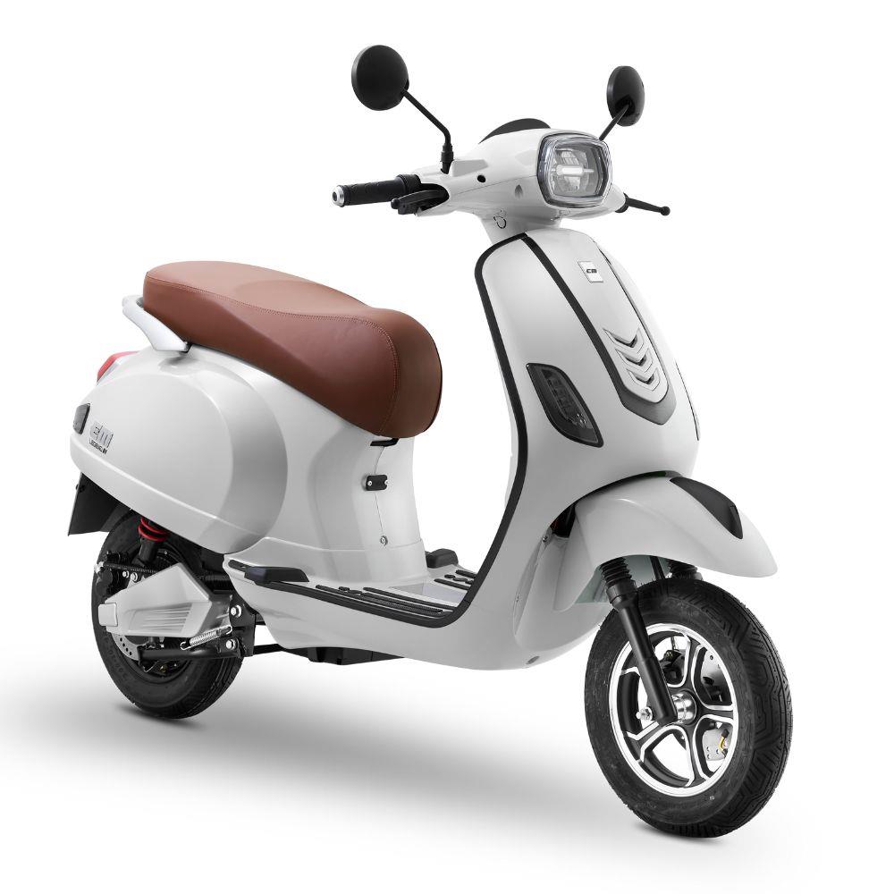 รถจักรยานยนต์ไฟฟ้า EM LEGEND 2000W สีขาวสโนวี่