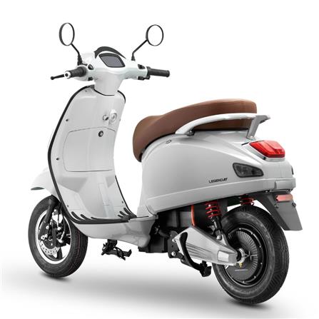 รถจักรยานยนต์ไฟฟ้า EM LEGEND 2000W สีขาวสโนวี่_4